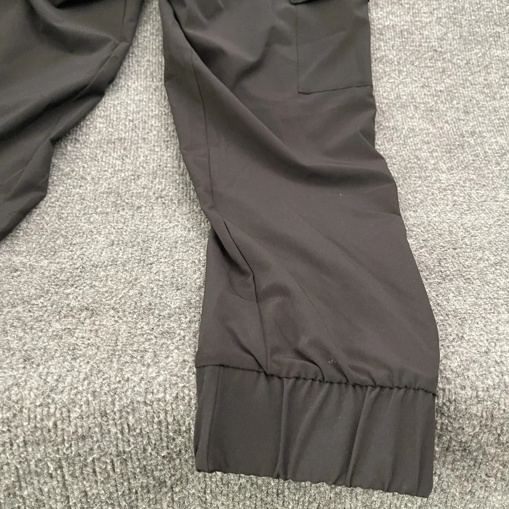 Adidas Essentials Woven Cargo Jogger Pants Mens Sz S Black JN2805